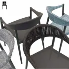 Varaschin Clever stol av modern design trädgård, 6 st Viadurini