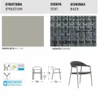 Varaschin Clever stol av modern design trädgård, 6 st Viadurini