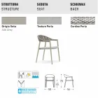 Varaschin Clever stol av modern design trädgård, 6 st Viadurini