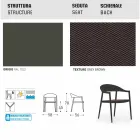 Varaschin Clever stol av modern design trädgård, 6 st Viadurini