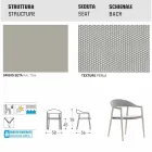 Varaschin Clever stol av modern design trädgård, 6 st Viadurini