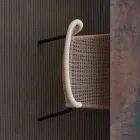 Varaschin Cricket utomhus stol modern vävda för hand, 2 st Viadurini