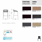 Varaschin Cricket pall modern trädgård aluminium, 2 st Viadurini