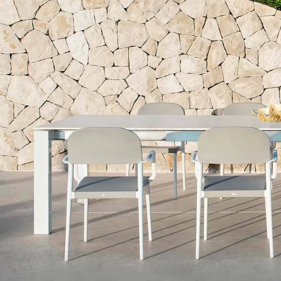 Varaschin Dolmen trädgårdsbordet utdrag upp till 380 cm Viadurini