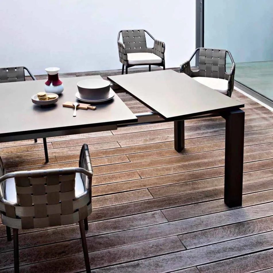 Varaschin Dolmen trädgårdsbordet utdrag upp till 380 cm Viadurini