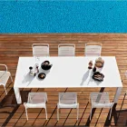 Varaschin Dolmen trädgårdsbordet utdrag upp till 380 cm Viadurini