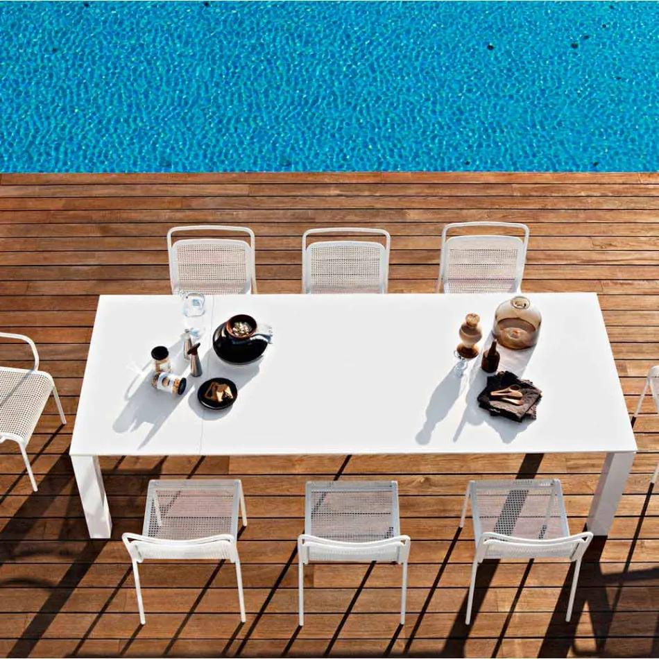 Varaschin Dolmen trädgårdsbordet utdrag upp till 380 cm Viadurini