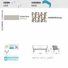 Varaschin Emma modern tvåsitsad stoppad trädgårdssoffa Viadurini