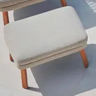 Varaschin Emma design utomhus fotstöd i stoppad tyg Viadurini