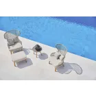 Varaschin Emma design utomhus fotstöd i stoppad tyg Viadurini