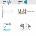 Varaschin Emma vadderad utomhus fåtölj med modern design Viadurini