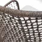 Varaschin Emma vadderad utomhus fåtölj med modern design Viadurini