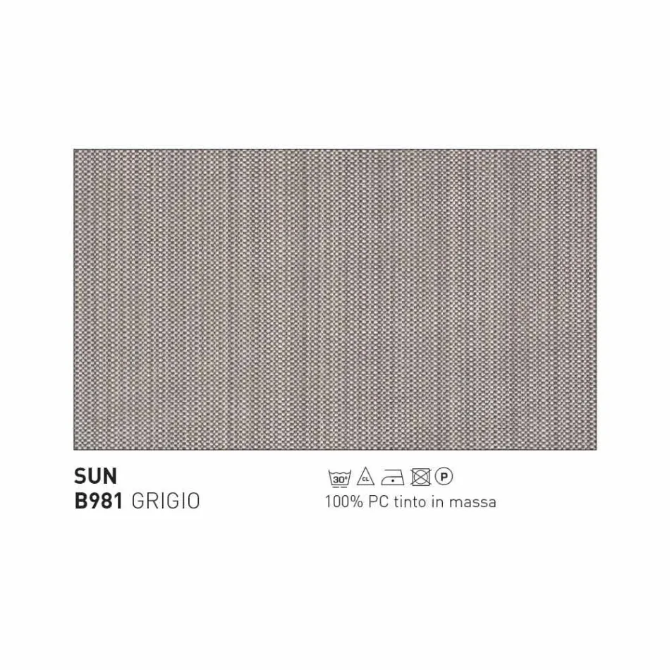 Varaschin Emma vadderad utomhus fåtölj med modern design Viadurini