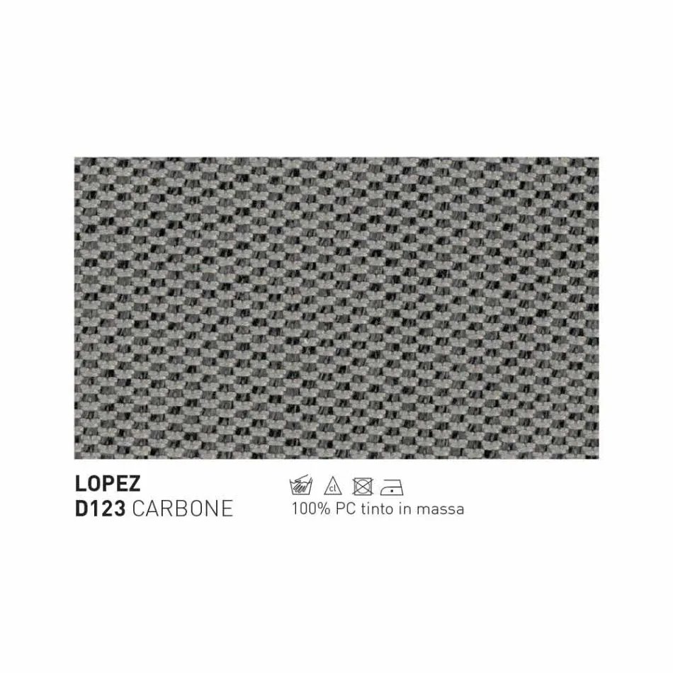 Varaschin Emma utomhusfåtölj stoppad i metall och tyg Viadurini