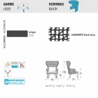 Varaschin Emma modern utomhus fåtölj med tyg nackstöd Viadurini