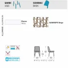 Varaschin Emma design utomhusstol i tyg och aluminium Viadurini