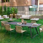 Varaschin Kolonaki Table modern trädgård i olika storlekar Viadurini