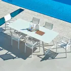 Varaschin Kolonaki Table modern trädgård i olika storlekar Viadurini