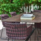 Varaschin Kolonaki Table modern trädgård i olika storlekar Viadurini