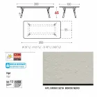 Varaschin Link bord trädgård bord med teak ben, H65 cm Viadurini