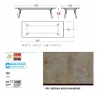 Varaschin Link tabell H 65 cm trädgård utdrag upp till 350 cm Viadurini