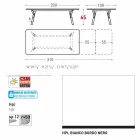 Varaschin Link tabell H 65 cm trädgård utdrag upp till 350 cm Viadurini