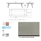 Varaschin Link modern design utdragbart trädgårdsbord, H 73,2 cm Viadurini