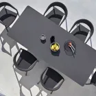 Varaschin Link modern design utdragbart trädgårdsbord, H 73,2 cm Viadurini