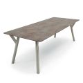 Varaschin Link modern design utdragbart trädgårdsbord, H 73,2 cm