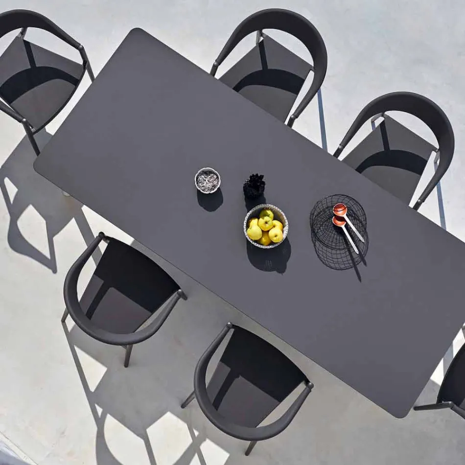 Varaschin Link Fast matbord trädgården eller inomhus H 75 cm Viadurini