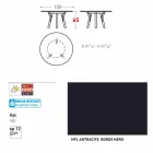 Varaschin länk Runda utomhus bord med teak ben, H 65cm Viadurini