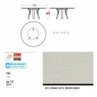 Varaschin länk Runda utomhus bord med teak ben, H 65cm Viadurini