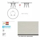 Varaschin Links runt bord för inomhus / utomhus modern design, H 65 cm Viadurini