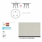 Varaschin Links runt bord för inomhus / utomhus modern design, H 65 cm Viadurini