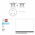 Varaschin Links runt bord för inomhus / utomhus modern design, H 65 cm Viadurini