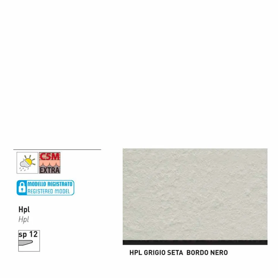 Varaschin Links Rundabords modern design trädgård, H 75 cm Viadurini