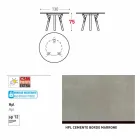 Varaschin Links Rundabords modern design trädgård, H 75 cm Viadurini