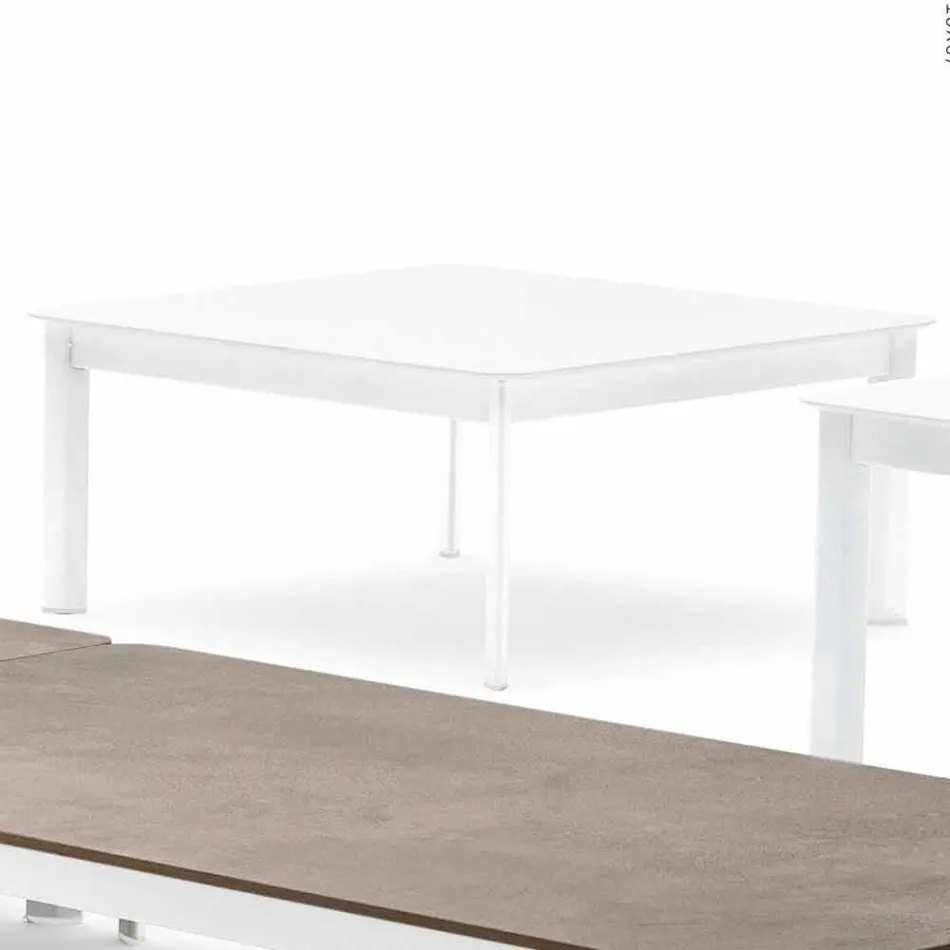 Varaschin System design utomhus soffbord i målade aluminium Viadurini