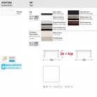 Varaschin System design utomhus soffbord i målade aluminium Viadurini