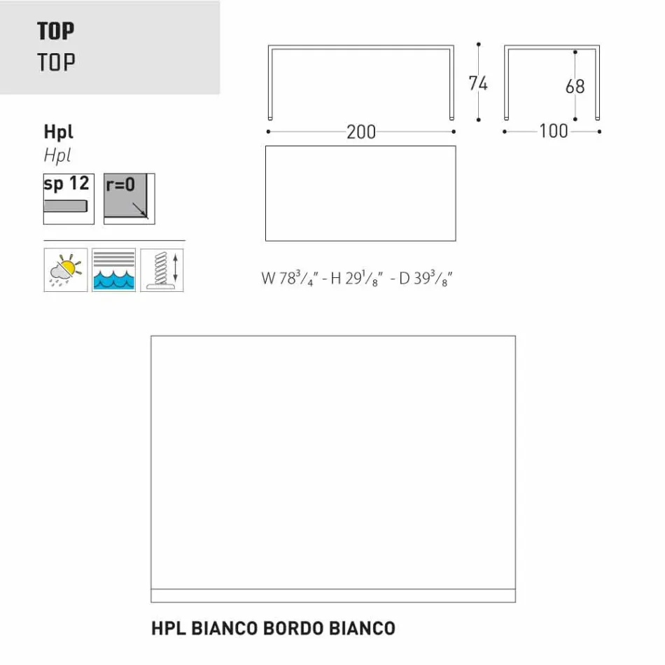 Varaschin Victor bord för att äta middag inomhus och trädgård, modern design Viadurini