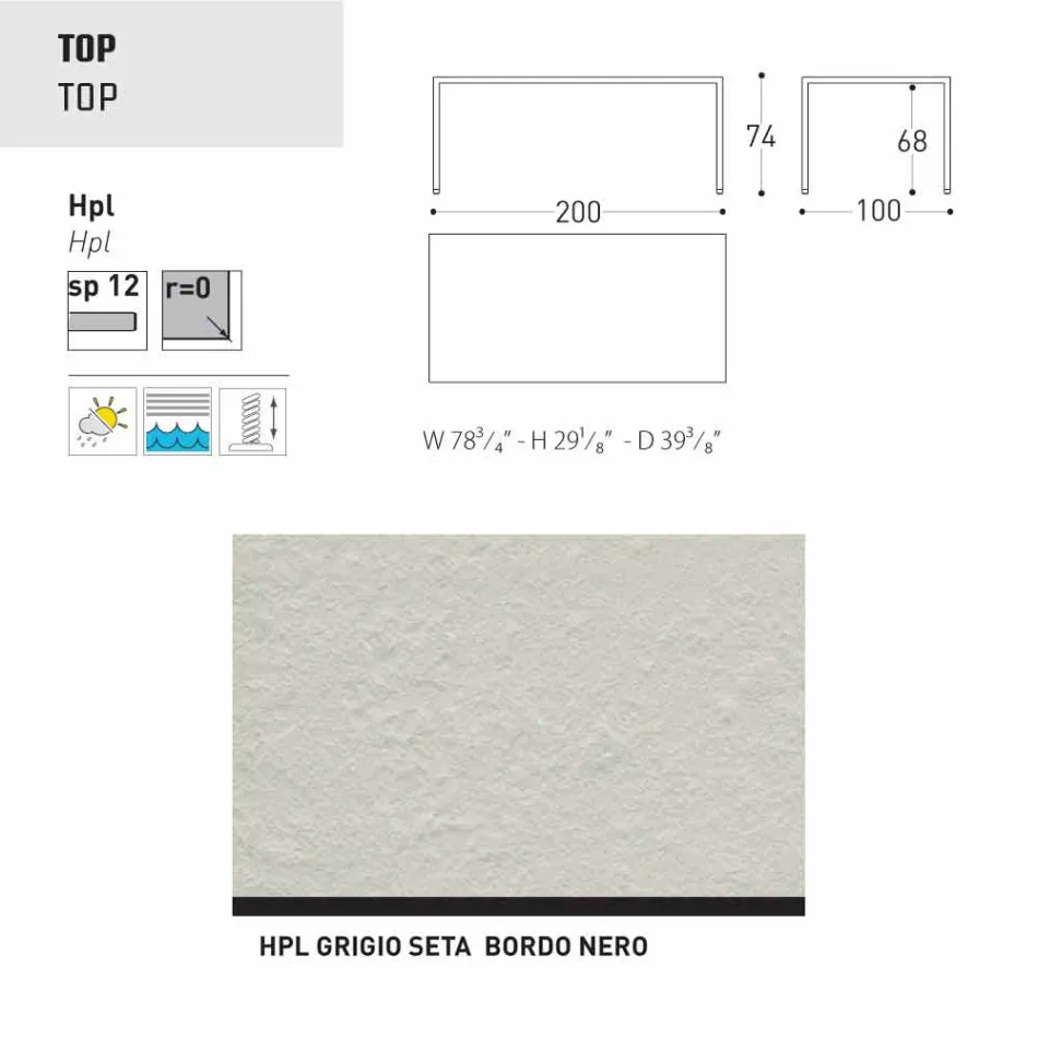 Varaschin Victor bord för att äta middag inomhus och trädgård, modern design Viadurini