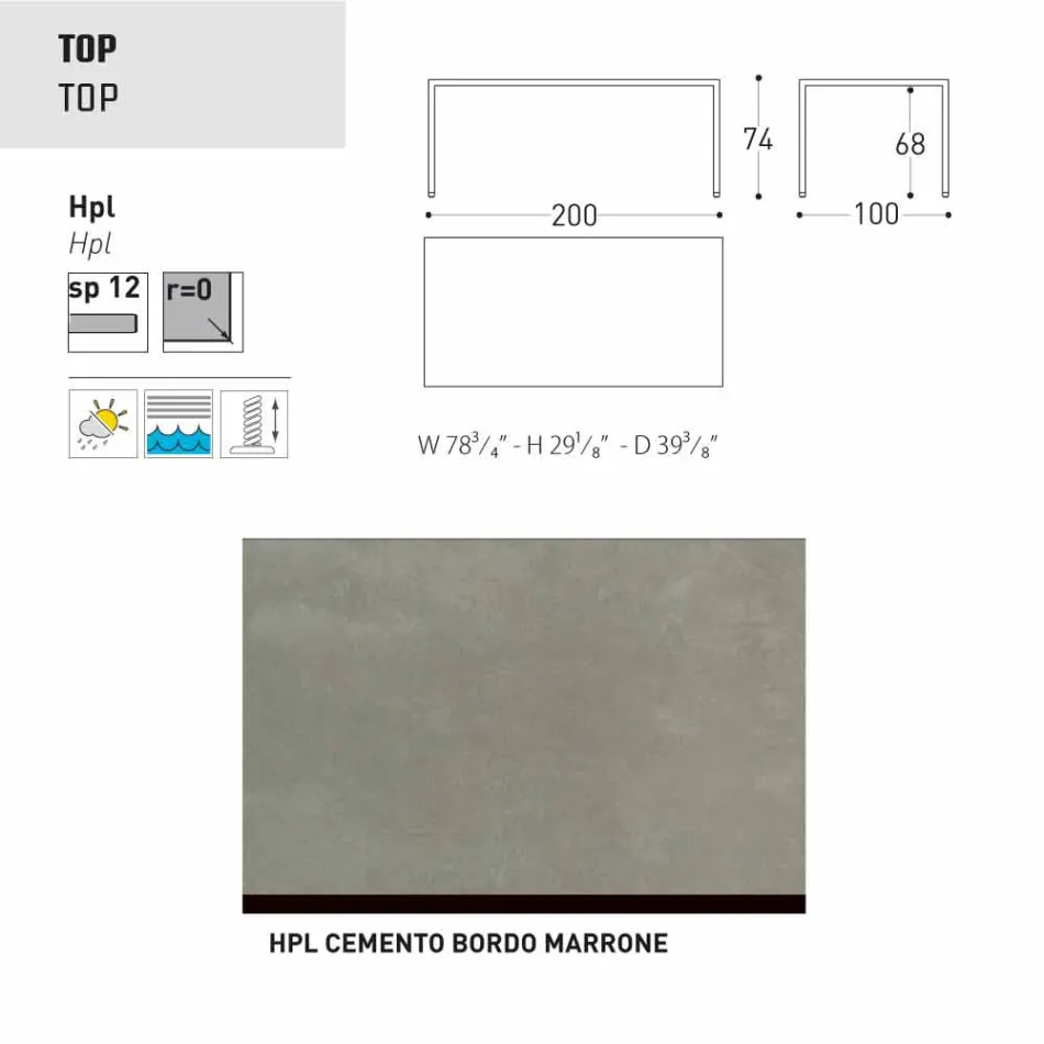 Varaschin Victor bord för att äta middag inomhus och trädgård, modern design Viadurini