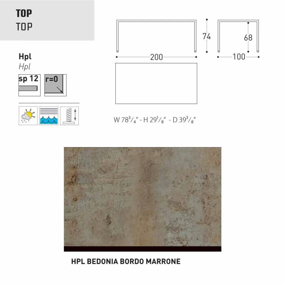 Varaschin Victor bord för att äta middag inomhus och trädgård, modern design Viadurini