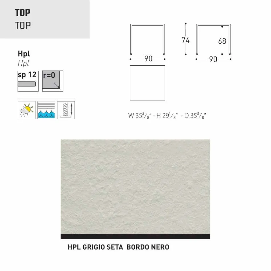 Varaschin Victor bord för att äta middag inomhus och trädgård, modern design Viadurini