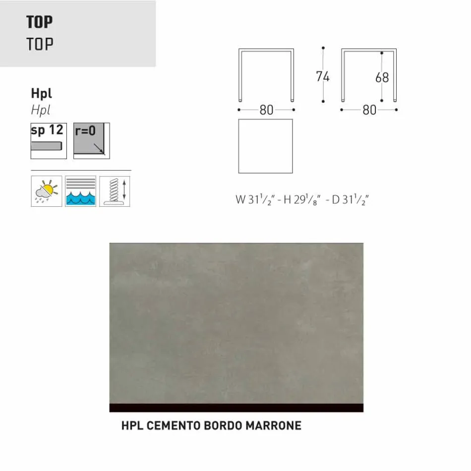 Varaschin Victor bord för att äta middag inomhus och trädgård, modern design Viadurini