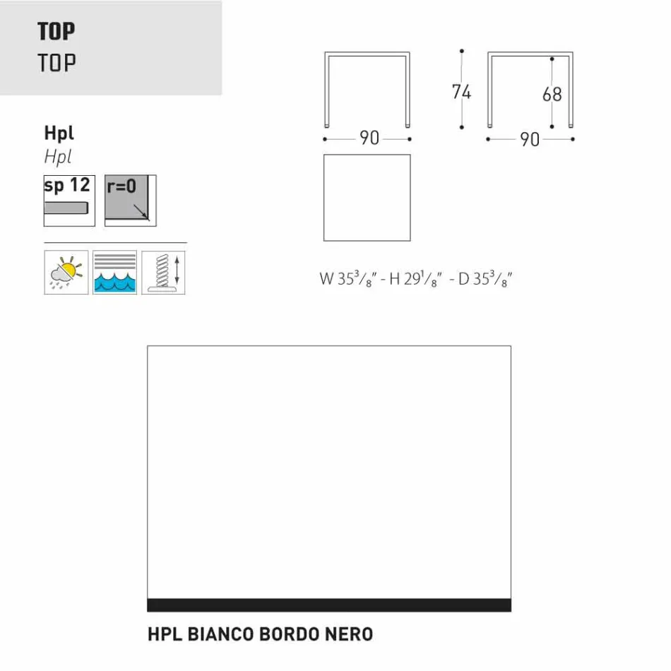 Varaschin Victor bord för att äta middag inomhus och trädgård, modern design Viadurini