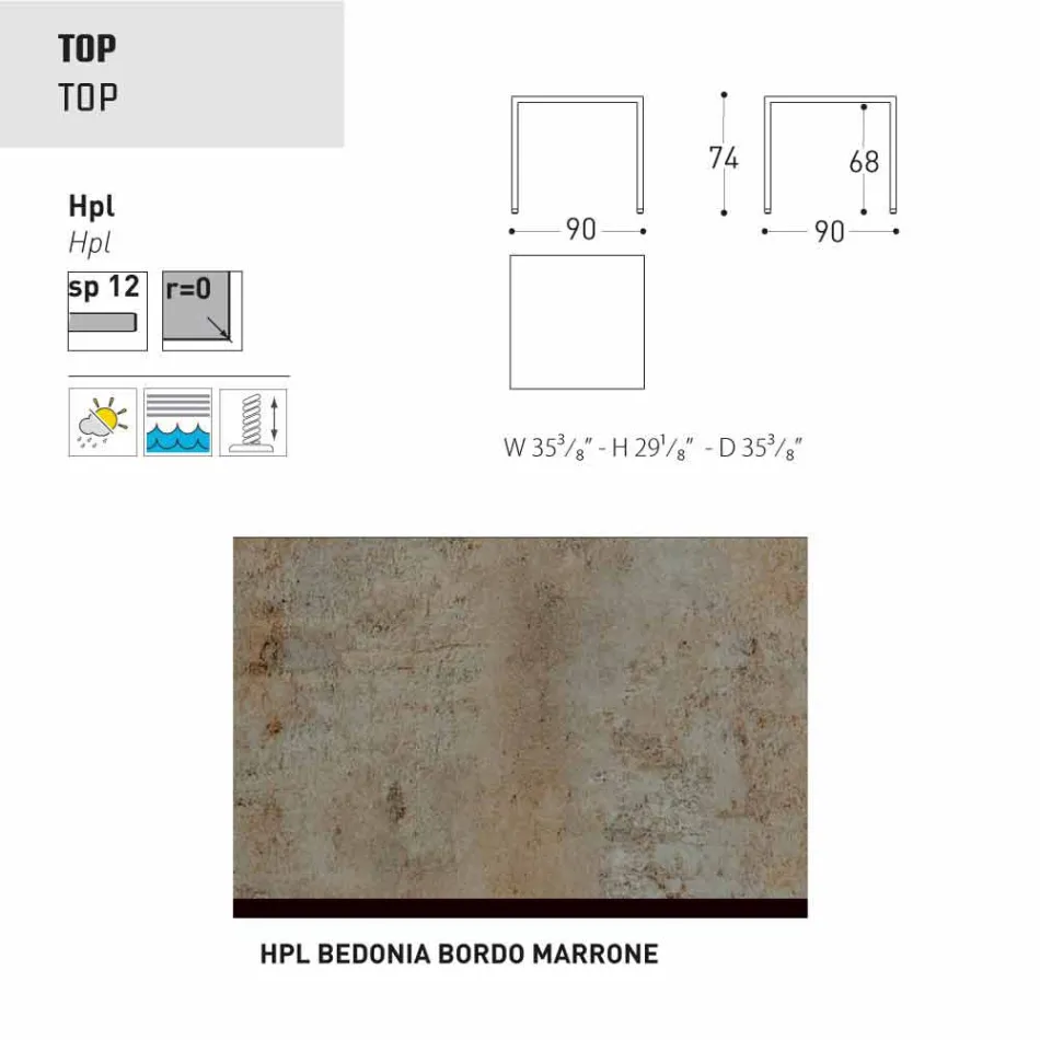 Varaschin Victor bord för att äta middag inomhus och trädgård, modern design Viadurini