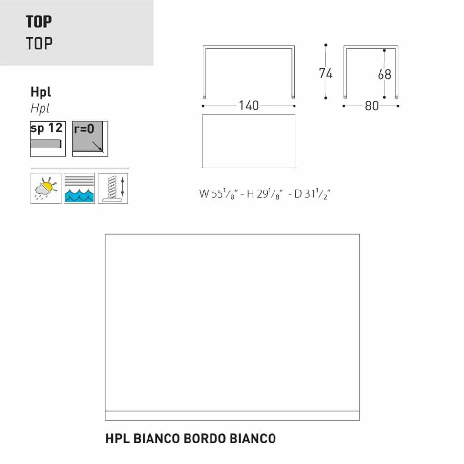 Varaschin Victor bord för att äta middag inomhus och trädgård, modern design Viadurini