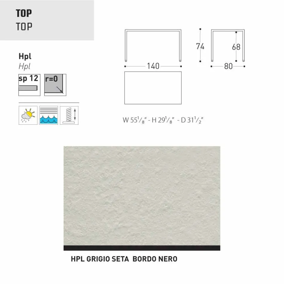 Varaschin Victor bord för att äta middag inomhus och trädgård, modern design Viadurini