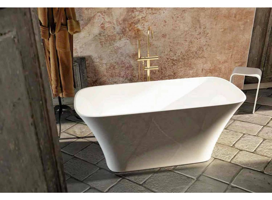 Modernt design frittstående badkar tillverkat i Italien Gallipoli Viadurini